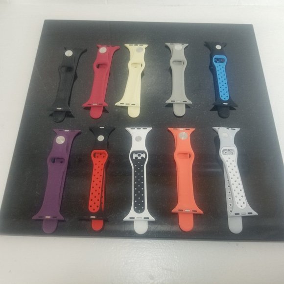 Apple Compatible Watch Bands| Silicone| Multiple Colors| M/L Size - Picture 1 of 5